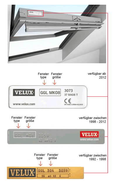 VELUX size finder